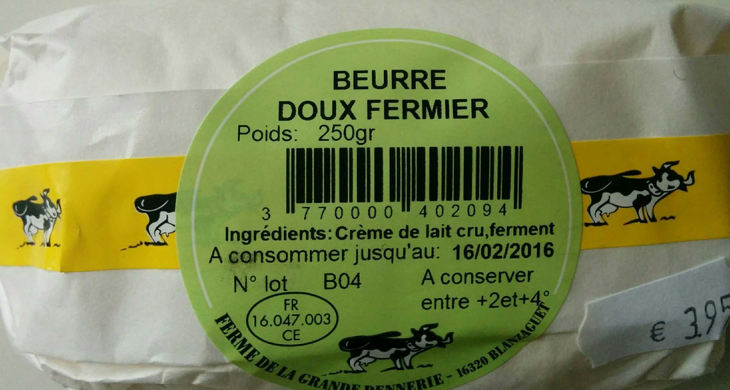 produits laitiers fermiers